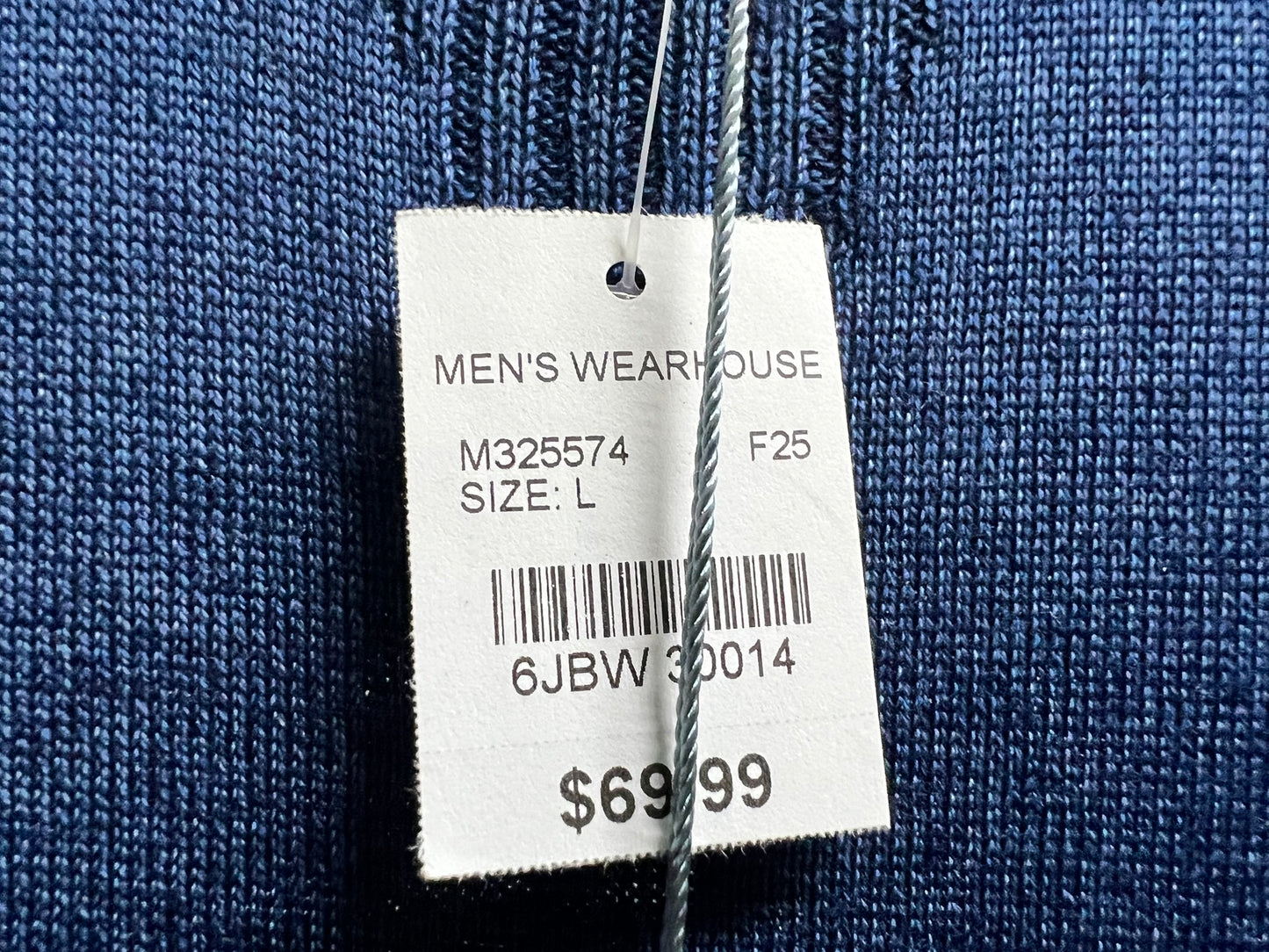 BRAND NEW! Joseph Abboud Modern Fit Indigo Blue Sweatshirt