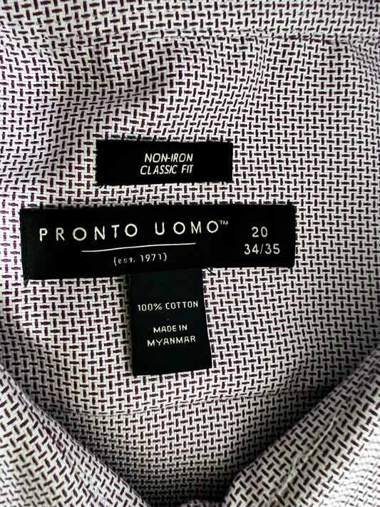 BRAND NEW! Pronto Uomo Button-up Shirt