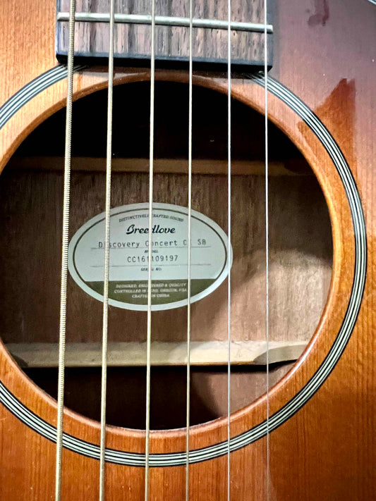 Breedlove Discovery Concert SB Acoustic Guitar in Sunburst Gloss