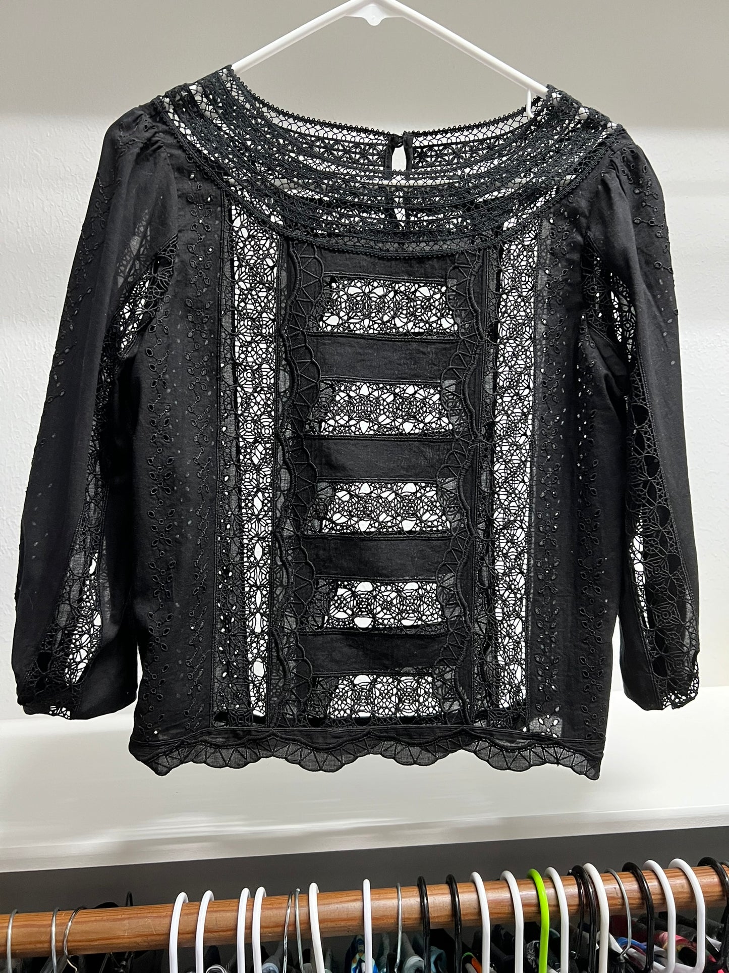 Black Lace Blouse