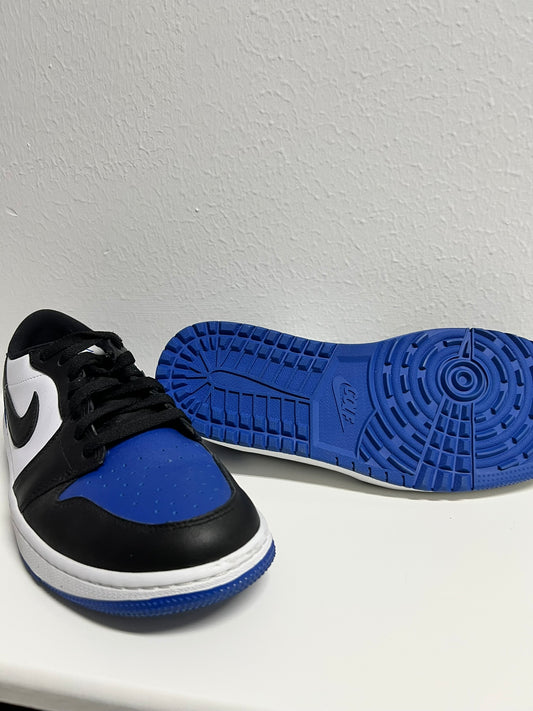 Black and Blue Nike Jordan Sneakers