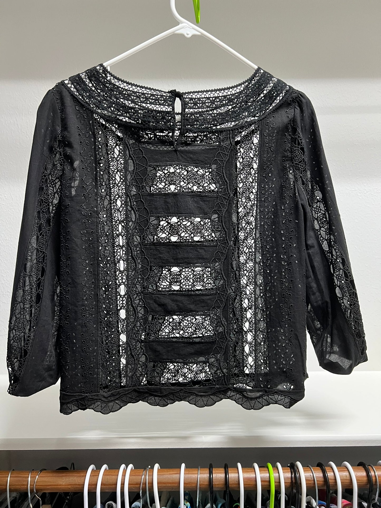 Black Lace Blouse