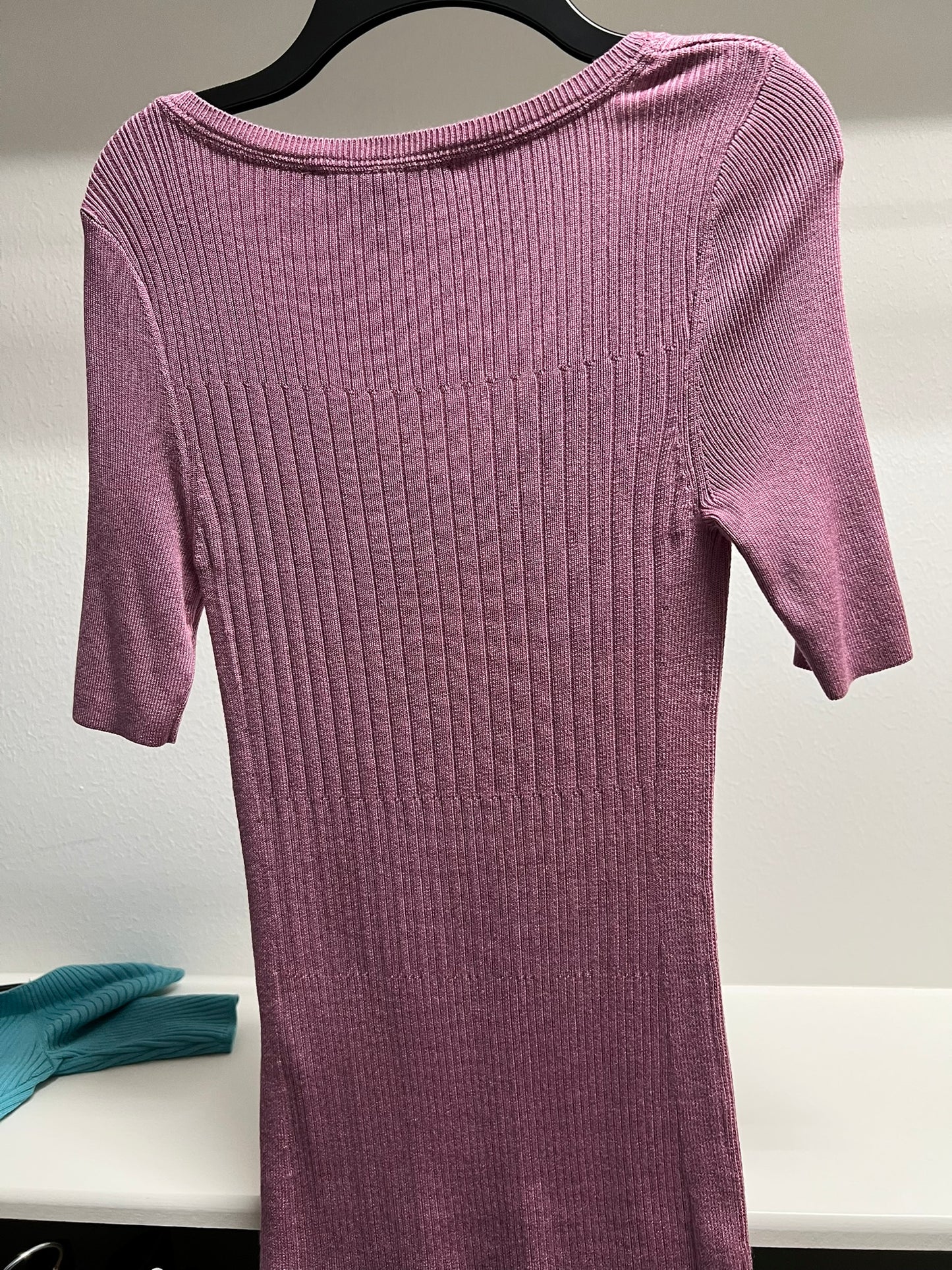 White House Black Market Pink Sweater with Short Sleeves