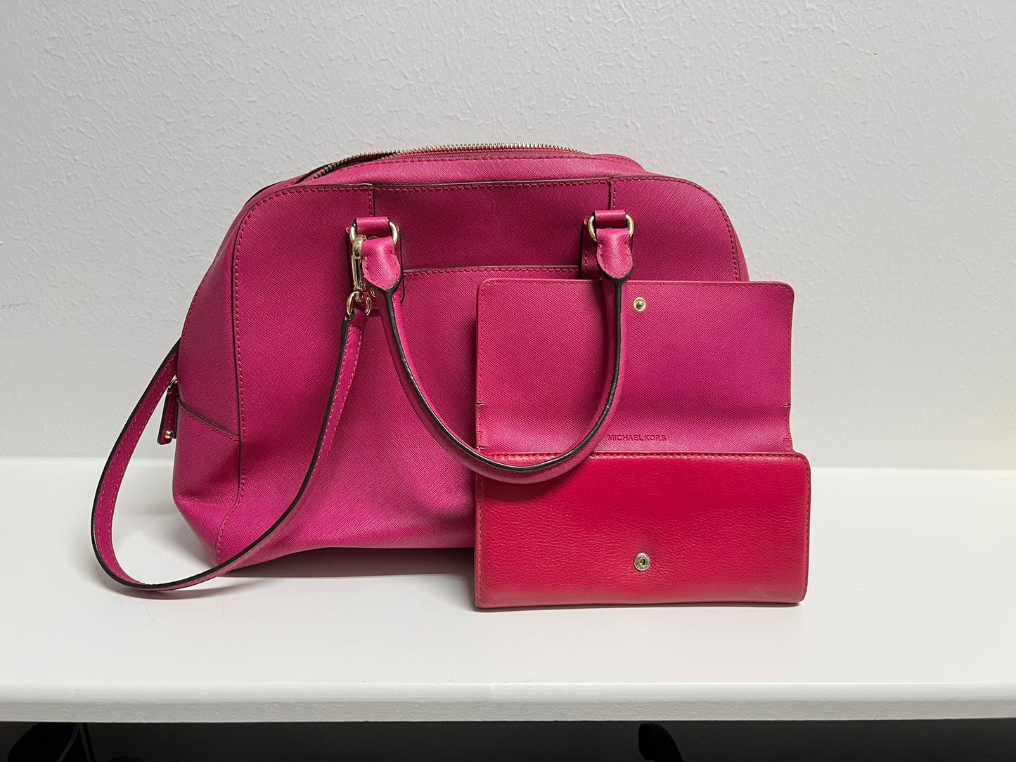 Pink Michael Kors Purse and Wallet