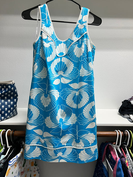 Maggy London Petite Blue/White Floral Dress