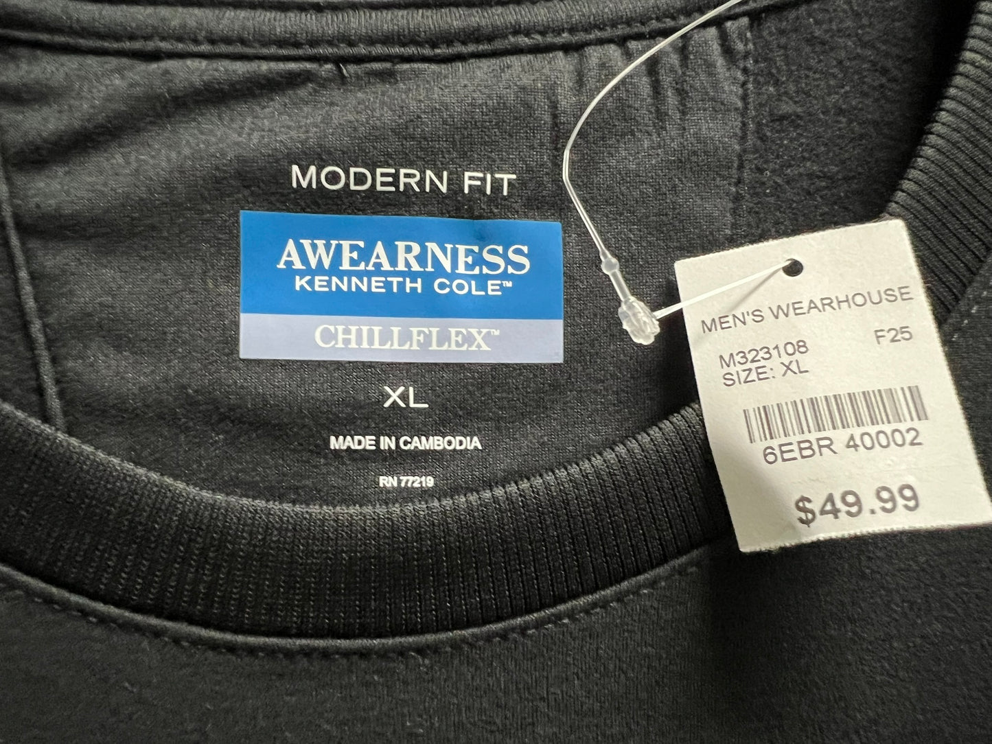 BRAND NEW! Awearness Kenneth Cole Chillflex Modern Fit Gray Sweatshirt