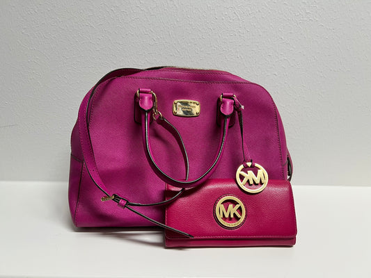 Pink Michael Kors Purse and Wallet